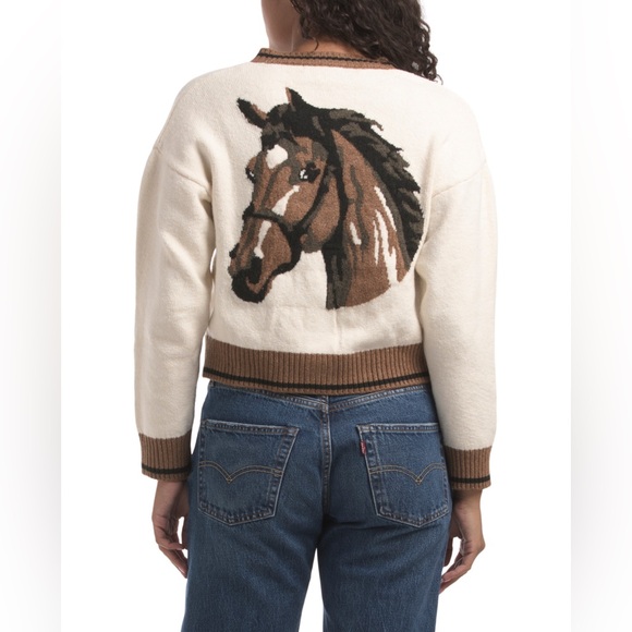 ❤️ 1 left ❤️🐴 Kaily K Horse Cardigan - Picture 1 of 4
